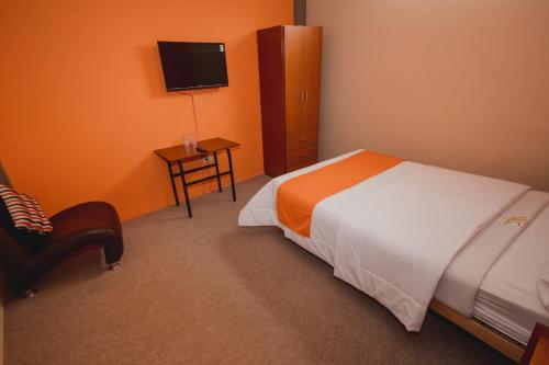 Postel nebo postele na pokoji v ubytování Hotel Sol de Belén Cajamarca