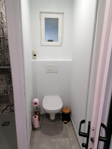 Koupelna v ubytování Chambre de Brunemont