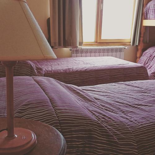 Кровать или кровати в номере Backpackers Hostel