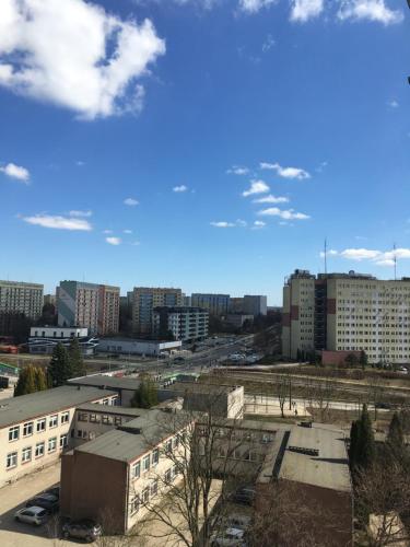 Výhľad na mesto Olsztyn alebo výhľad na mesto priamo z apartmánu