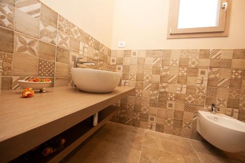 Koupelna v ubytování Podere Grandolfi B&B