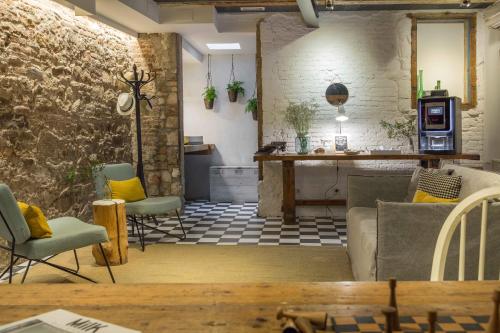 Χώρος καθιστικού στο Eco Boutique Hostal Grau