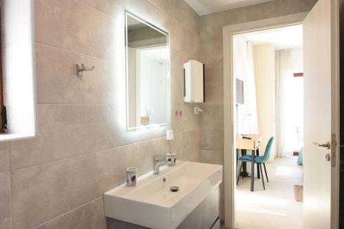 A bathroom at Villa Dafni - Infinite Sea Vistas with Private Pool