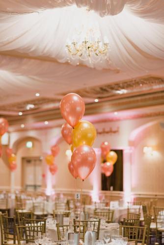 a bunch of balloons in a room with chairs at New Continental Hotel; Sure Hotel Collection by Best Western in Plymouth