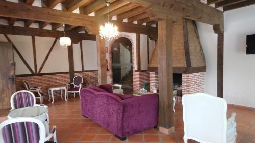 A seating area at El Mirador del Hayedo