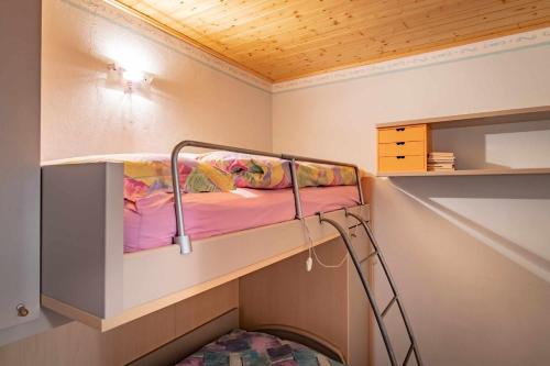 Bunk bed o mga bunk bed sa kuwarto sa Dimora imperiale Passo Mendola OSPITAR