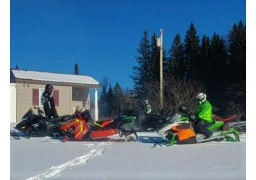 Το Ladd Pond Cabins and Campground, LLC τον χειμώνα