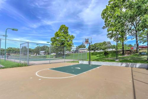 an empty basketball court with a basketball hoop at Family-Friendly Condo about 3 Mi to Branson Landing in Branson
