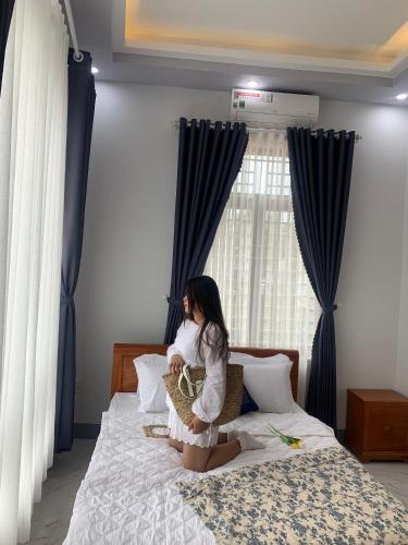Cama o camas de una habitación en Khách sạn ĐẢO LÝ SƠN- AN DUYÊN