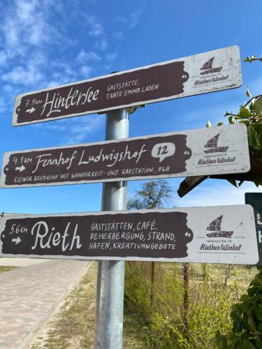 Certifikát, hodnocení, plakát nebo jiný dokument vystavený v ubytování Ferienhaus am Seegrund