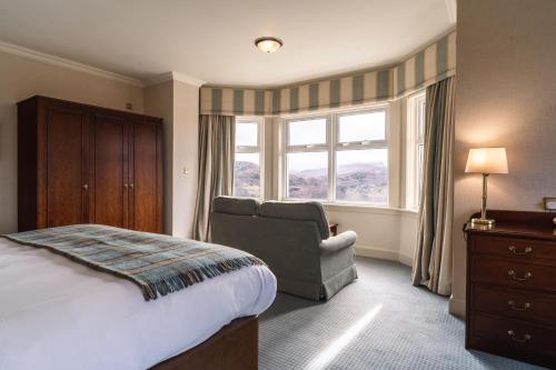 Кровать или кровати в номере Inver Lodge