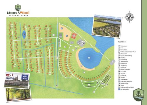a map of the mosesood resort at Vakantiewoning Maas en Waal 277 in Ewijk