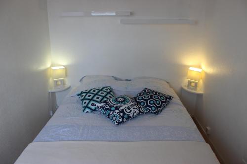 Postel nebo postele na pokoji v ubytování Port Leucate CLAC - Appartement 2 pièces, parking privé, vue sur port