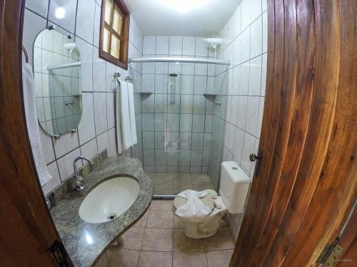 Koupelna v ubytování Paraíso das Águas Hotel Bahia
