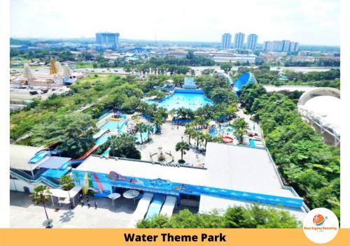 an overhead view of a water theme park at Rasa Sayang Homestay @ I-Soho, I-City in Shah Alam