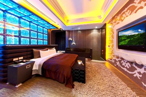 Jinsha Motelにあるベッド