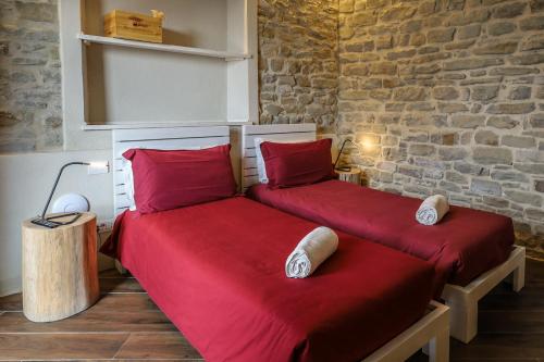 Cama o camas de una habitación en Albergo del Bramante