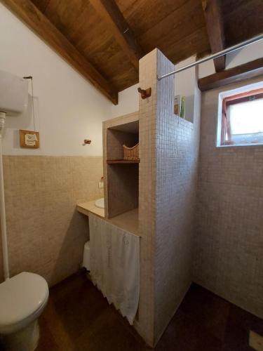 La EsperanzaにあるCasa Domiのトイレと洗面台のあるバスルーム