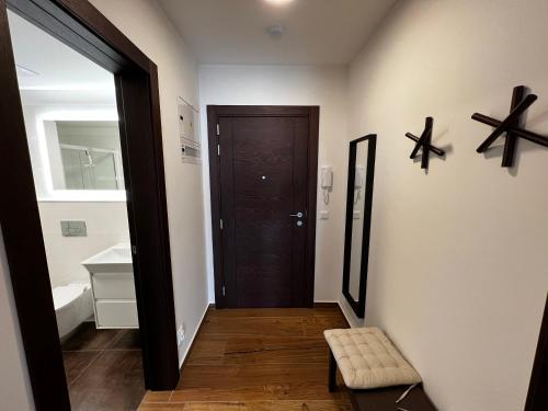TV a/nebo společenská místnost v ubytování Apartmán U Satoshiho