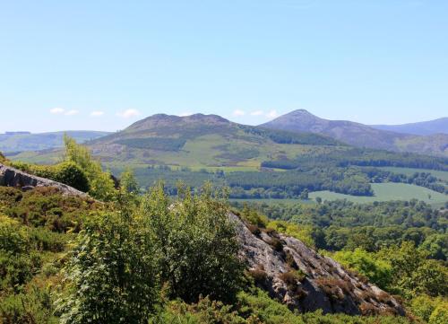 a view from the top of a mountain at Churchmount Holiday Home Roundwood by Trident Holiday Homes in Wicklow