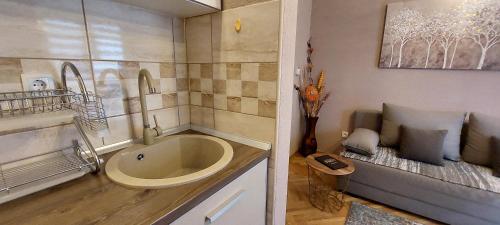 Koupelna v ubytování Apartman Lora