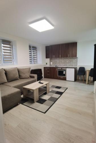 Kuchyň nebo kuchyňský kout v ubytování KRAGUJ apartman 2