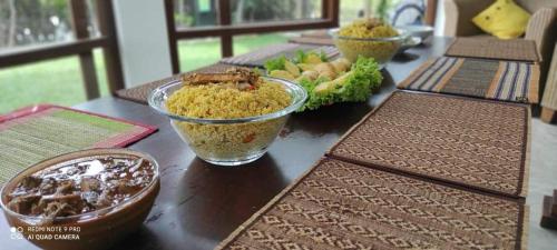 ヴィラの敷地内または近くでの食事または食べ物