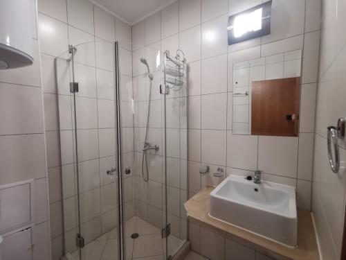 Koupelna v ubytování Sunny home by the lift in Bansko