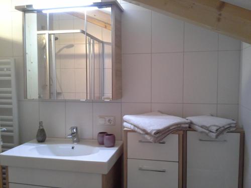 Kúpeľňa v ubytovaní Onemooshof