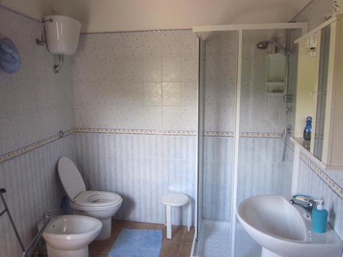 Koupelna v ubytování B&B Vaiana