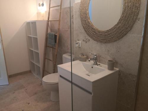 Koupelna v ubytování Le Mas Paolo