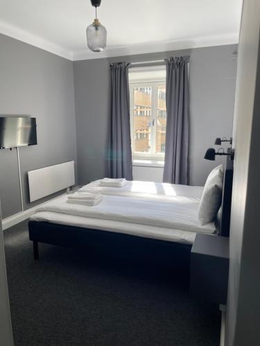 En eller flere senge i et værelse på Birka Hotel