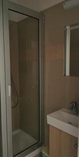 Koupelna v ubytování Simos Magic Hotel Apts