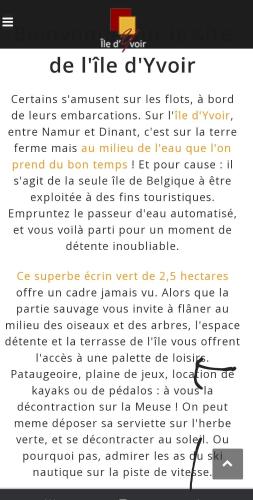 a screenshot of a text box with the words de line sweep at Gîte au 14 - au calme avec jardin , proche de Dinant in Anhée