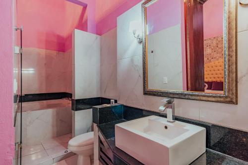 Ванная комната в Hotel Lavanda CAS Merida