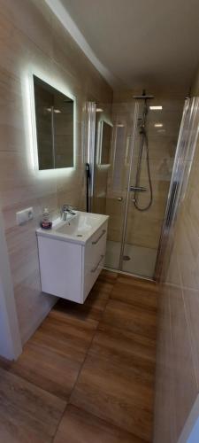 Koupelna v ubytování Green Hill Apartments - Dornbirn