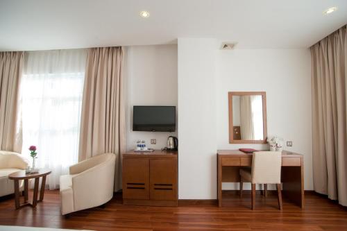 Η κουζίνα ή μικρή κουζίνα στο Centre Hotel