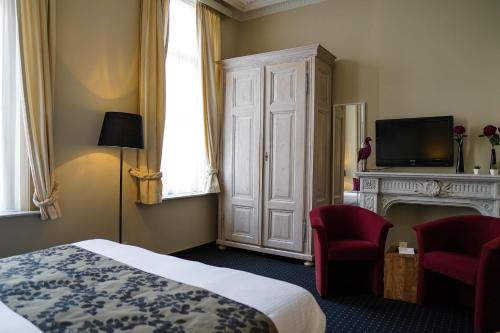 Hotel de Flandre Ghentにあるベッド