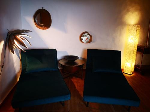 Posezení v ubytování La Cueva Refugio