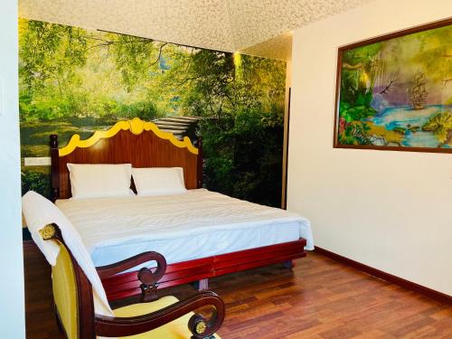 Un ou plusieurs lits dans un hébergement de l'établissement Shisiram-Italian Luxury cottage Tabor Hills Resort