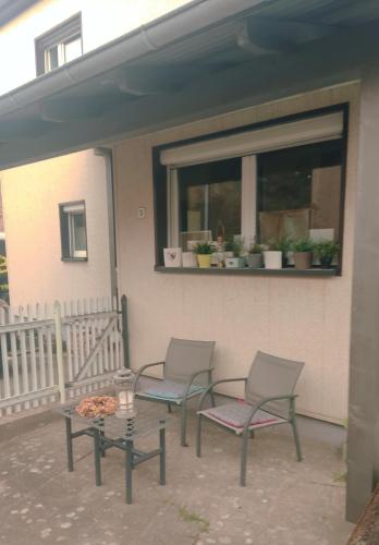Μπαλκόνι ή βεράντα στο Ferienzimmer am Berzdorfer See Görlitz OT Tauchritz