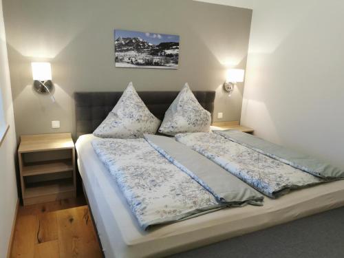 Postel nebo postele na pokoji v ubytování Allgäuquartier