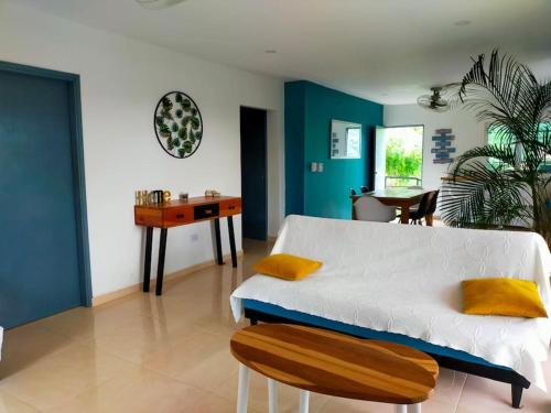 La Deseada - Casa privada tesisinde bir odada yatak veya yataklar