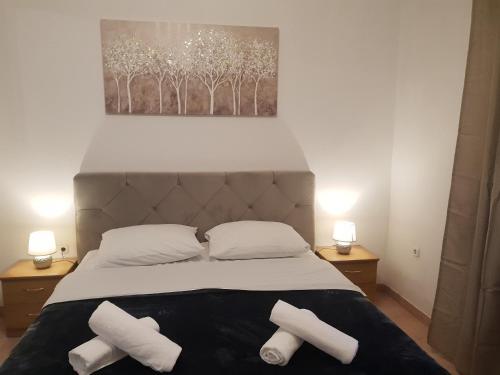 Posteľ alebo postele v izbe v ubytovaní Studio apartment Calm nature