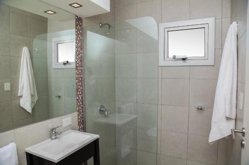 Phòng tắm tại Hotel La Posada del Viajero