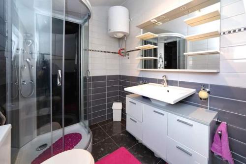 Koupelna v ubytování Apartman Šime