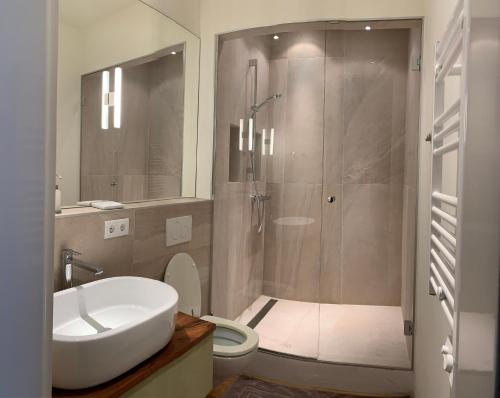 Ett badrum på Sissi - Schoenbrunn-Living perfect Apartments