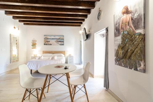 Posteľ alebo postele v izbe v ubytovaní Allo Apartments Plateros Centro Jacuzzi Comunitario