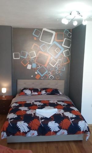 Postel nebo postele na pokoji v ubytování Teona Apartment Ohrid