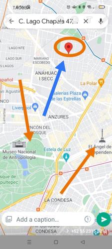 un mapa de una ciudad en ROMA NORTE - POLANCO 4 kilometros Ciudad de Mexico, en Ciudad de México